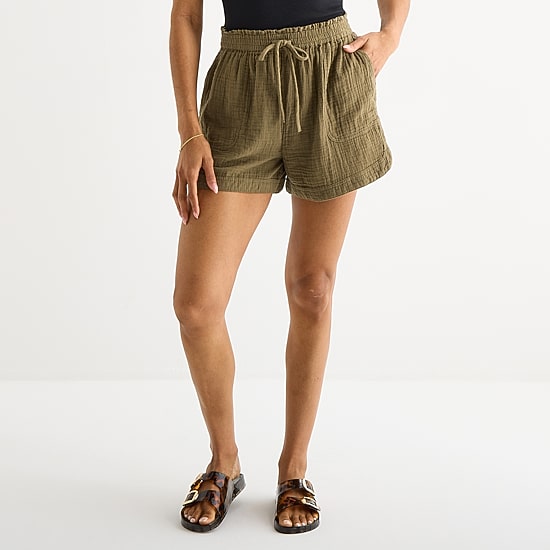 a.n.a Womens 3 1/2" Pull-On Short