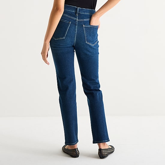 A.N.A Womens High Rise Curvy Straight Fit Jean