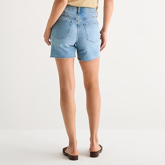 A.N.A Embellished Womens High Rise 5" Denim Short