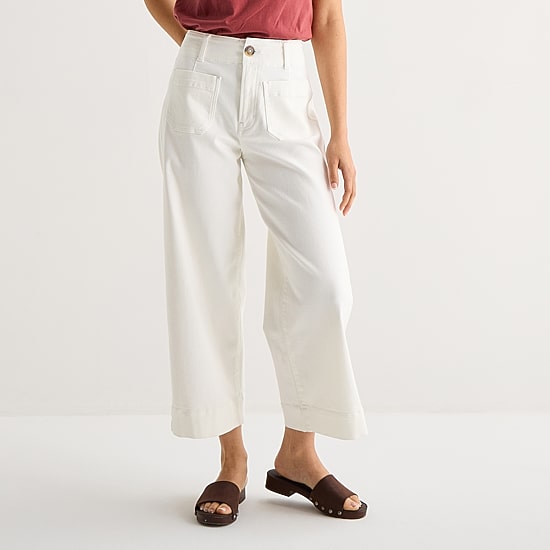 A.N.A Patch Pocket Womens Highest Rise Wide Leg Jean