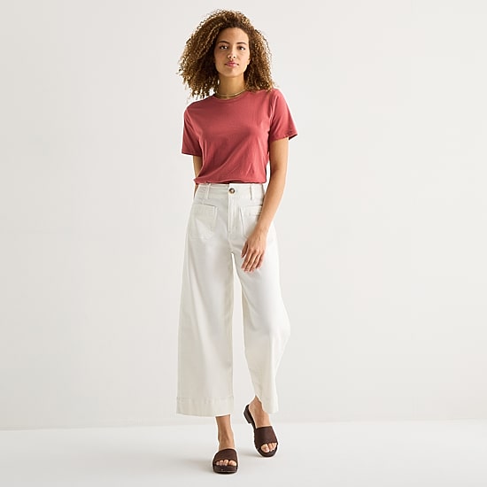A.N.A Patch Pocket Womens Highest Rise Wide Leg Jean