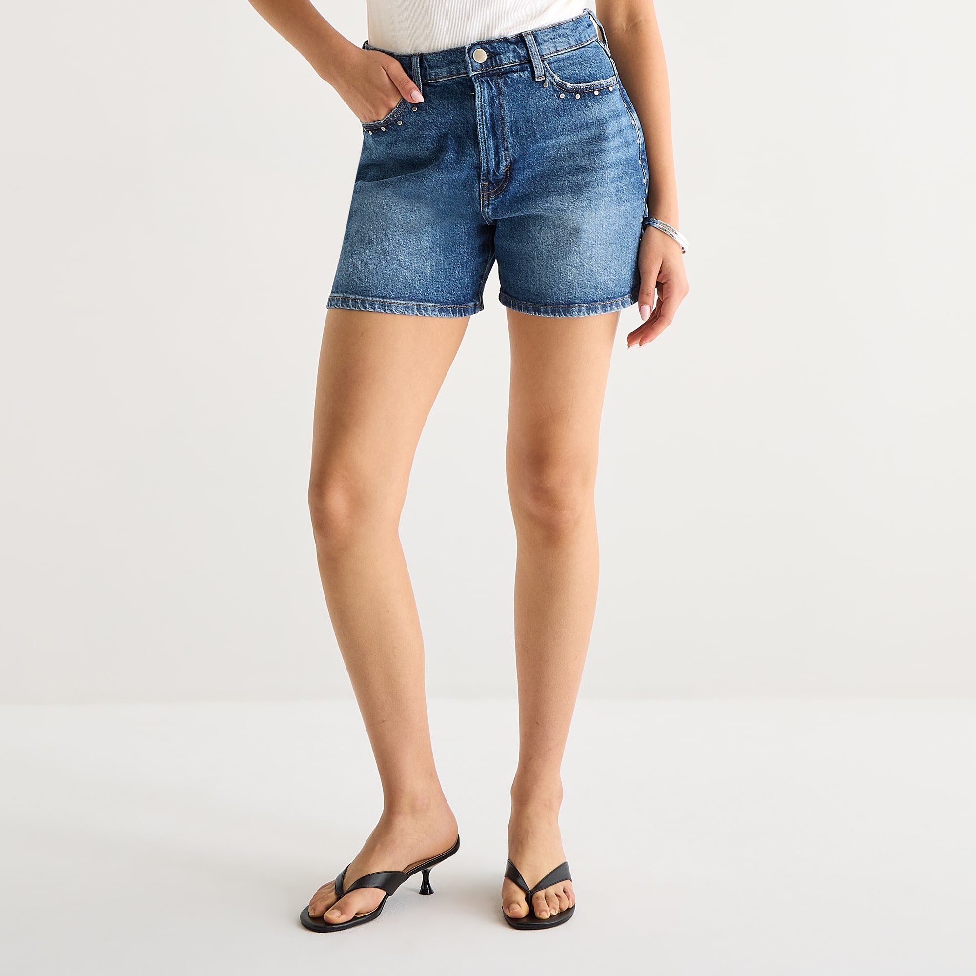 A.N.A A-Line Womens Highest Rise 5" Denim Short