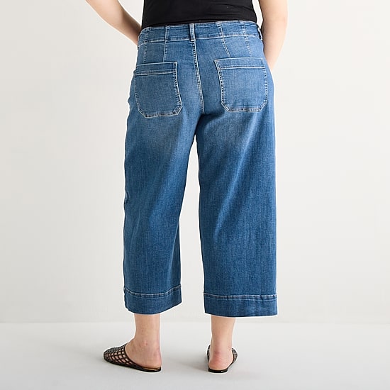 a.n.a Patch Pocket Womens - Plus Highest Rise Cropped Jean