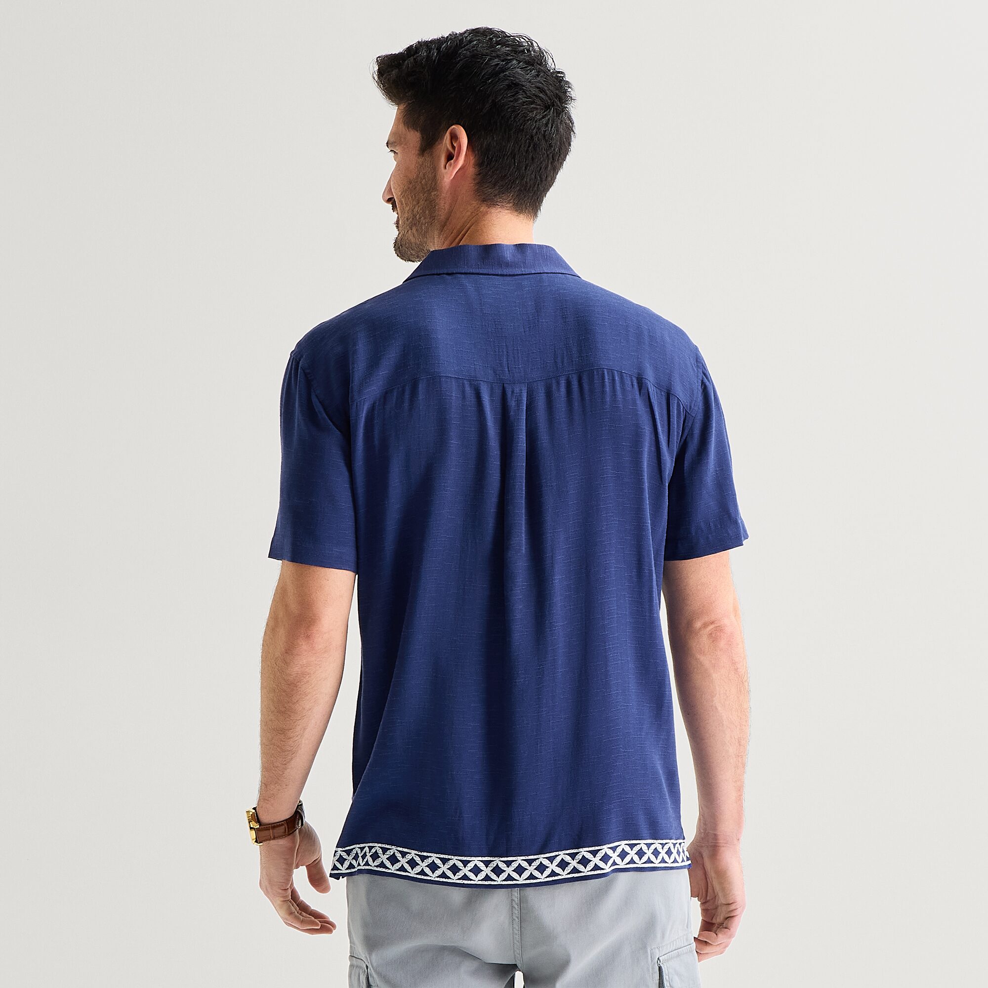 St. John's Bay Mens Short Sleeve Camp Shirt