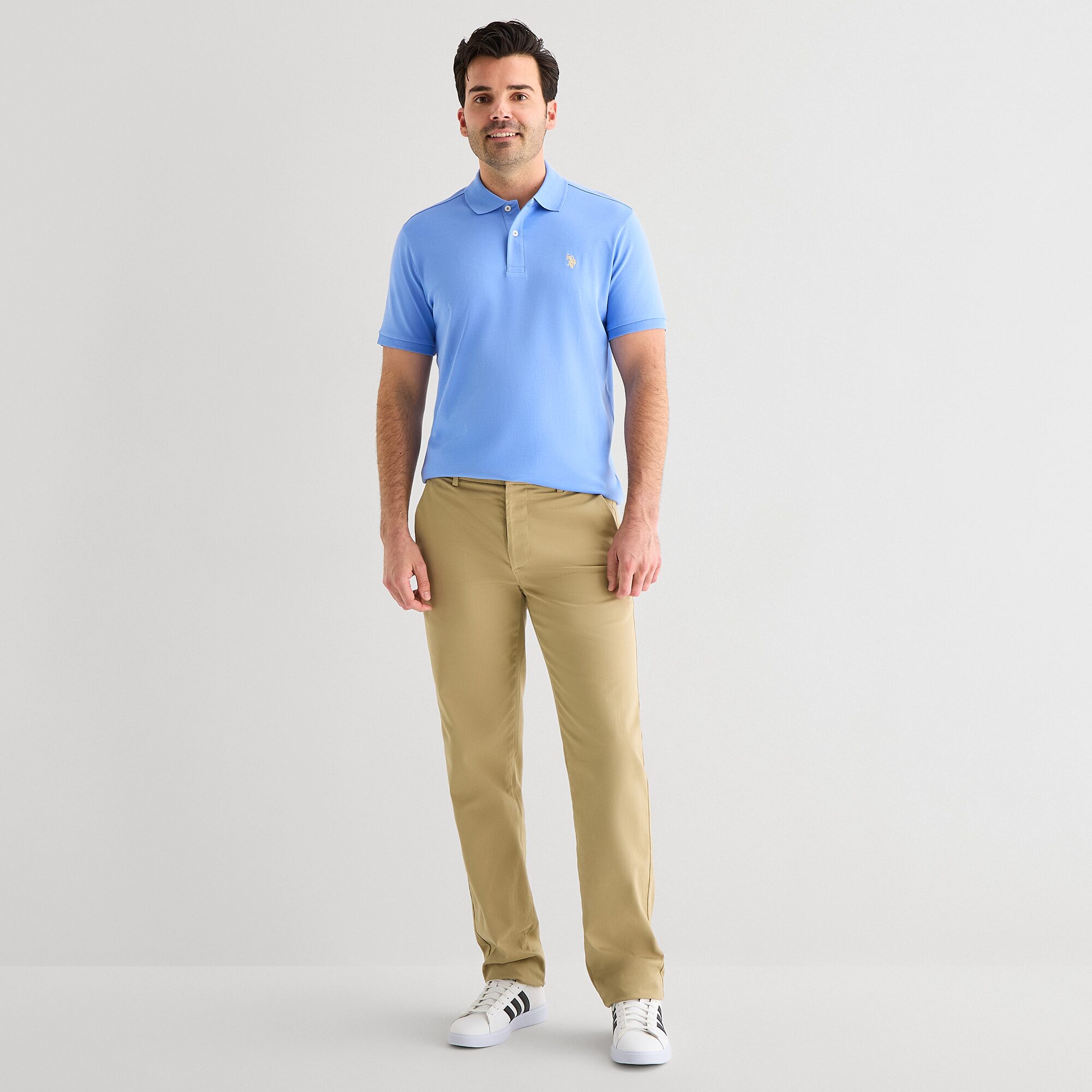 U.S. Polo Assn. Interlock Pique Mens Classic Fit Short Sleeve Shirt