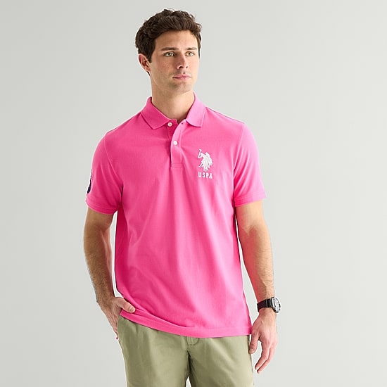 U.S. Polo Assn. Big Pony Pique Mens Classic Fit Short Sleeve Polo Shirt