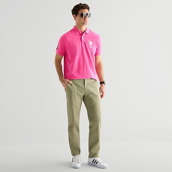 U.S. Polo Assn. Big Pony Pique Mens Classic Fit Short Sleeve Polo Shirt