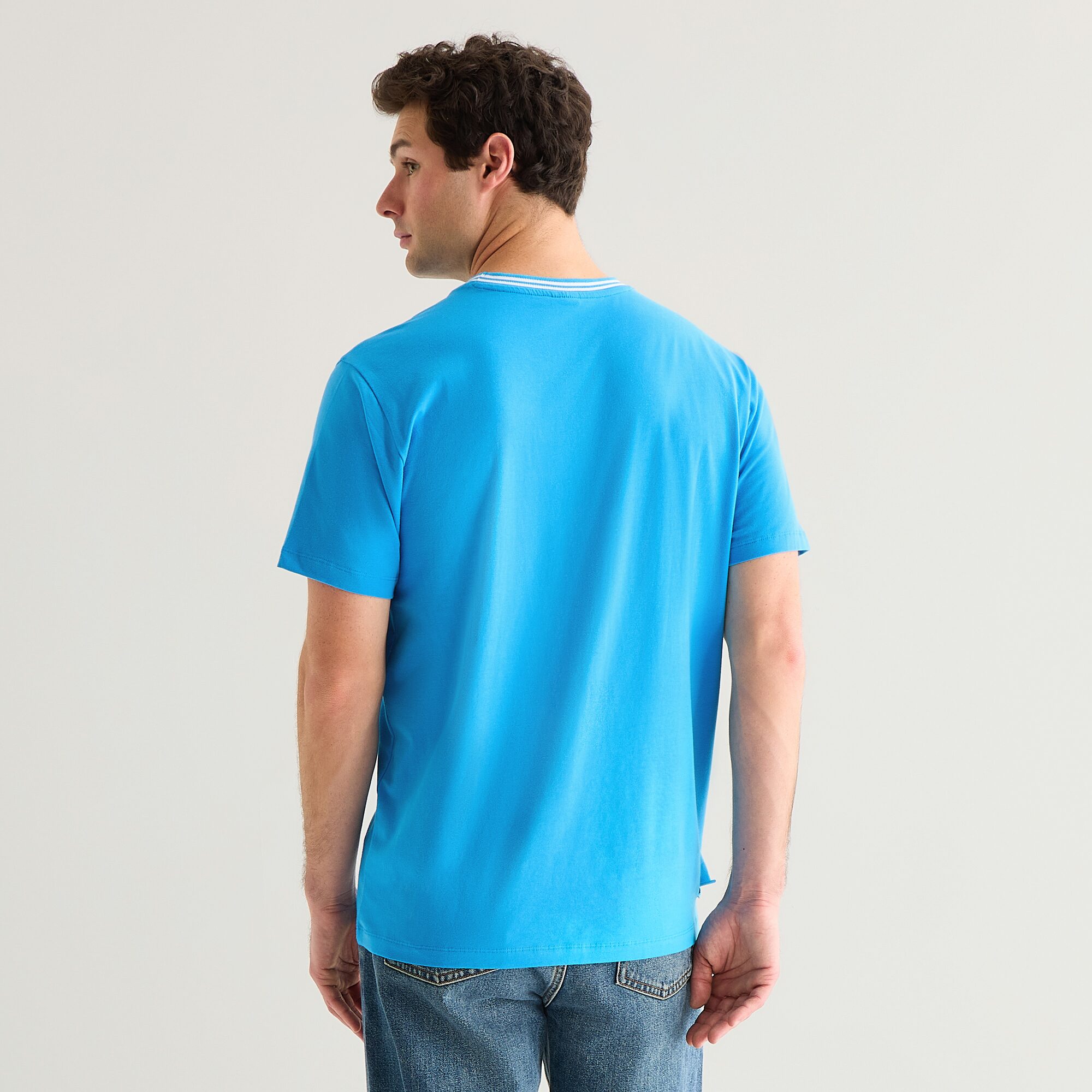 U.S. Polo Assn. Tipped Mens Crew Neck Short Sleeve STRETCH FABRIC T-Shirt
