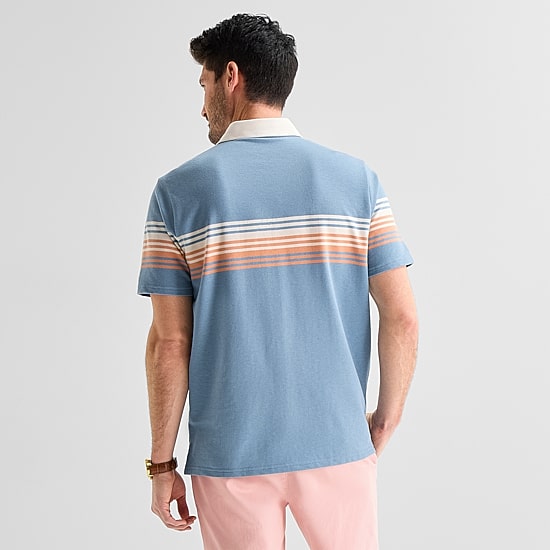 St. John's Bay Rugby Mens Classic Fit Short Sleeve Polo Shirt