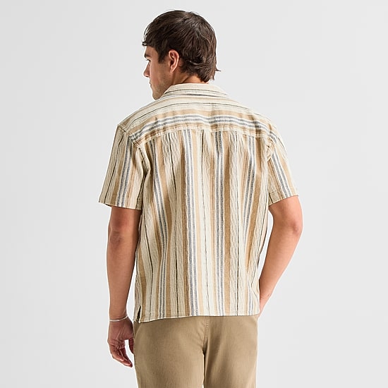 Arizona Mens Short Sleeve Regular Fit Button-Down Shirt