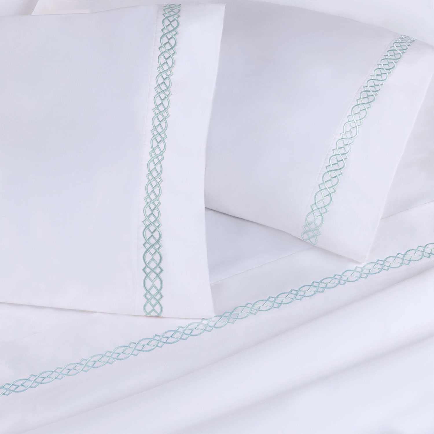 SUPERIOR® Egyptian Cotton Embroidered 1000tc Pillowcase