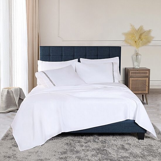 SUPERIOR® Egyptian Cotton Embroidered 1000tc Deep Pocket Sheet Set