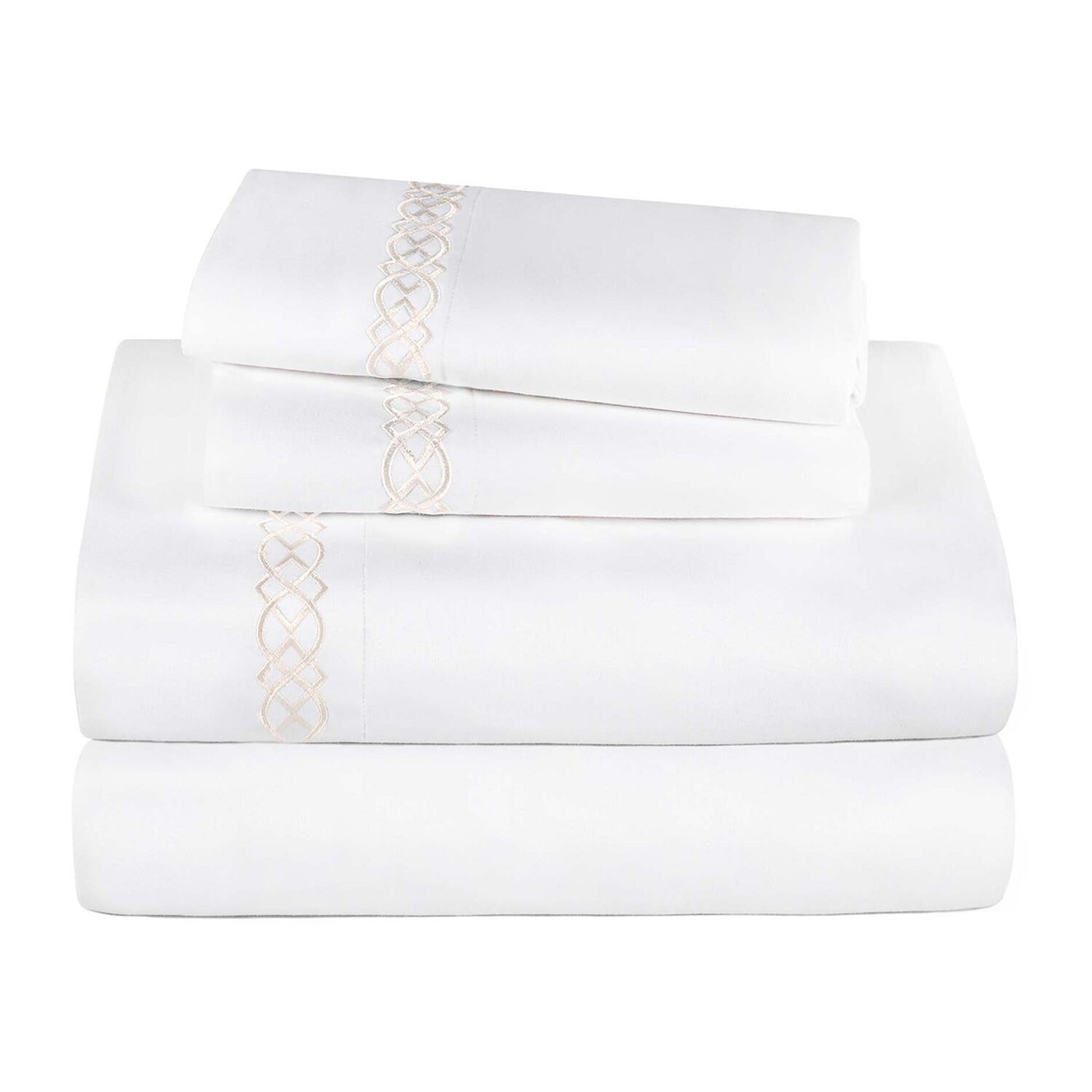 SUPERIOR® Egyptian Cotton Embroidered 1000tc Deep Pocket Sheet Set