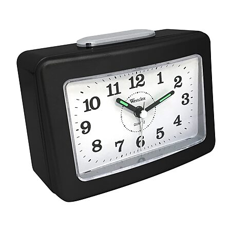 PENDULUX AVALON ALARM置時計 Westclox No Tick Loud Bell Analog Alarm Clock-JCPenney, Color: Black
