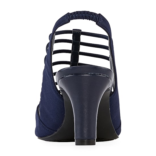 east 5th Neville Womens Round Peep Toe Block Heel Pumps
