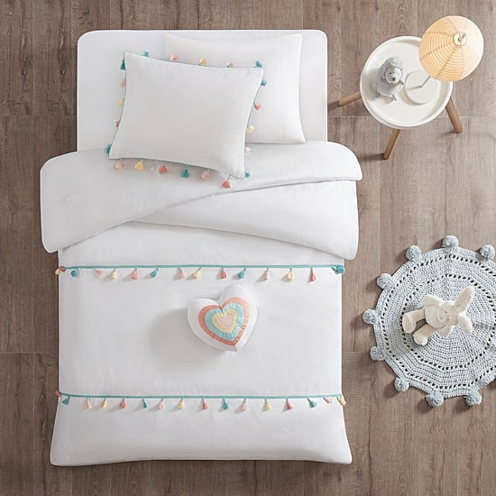 Mi Zone Kids Tanya Comforter Set with Tassel with decorative pillow