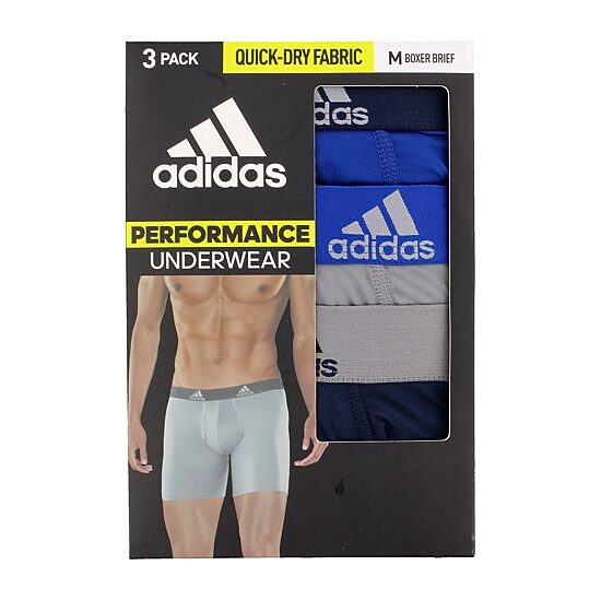adidas Performance Mens 3 Pack Boxer Briefs 5152378a