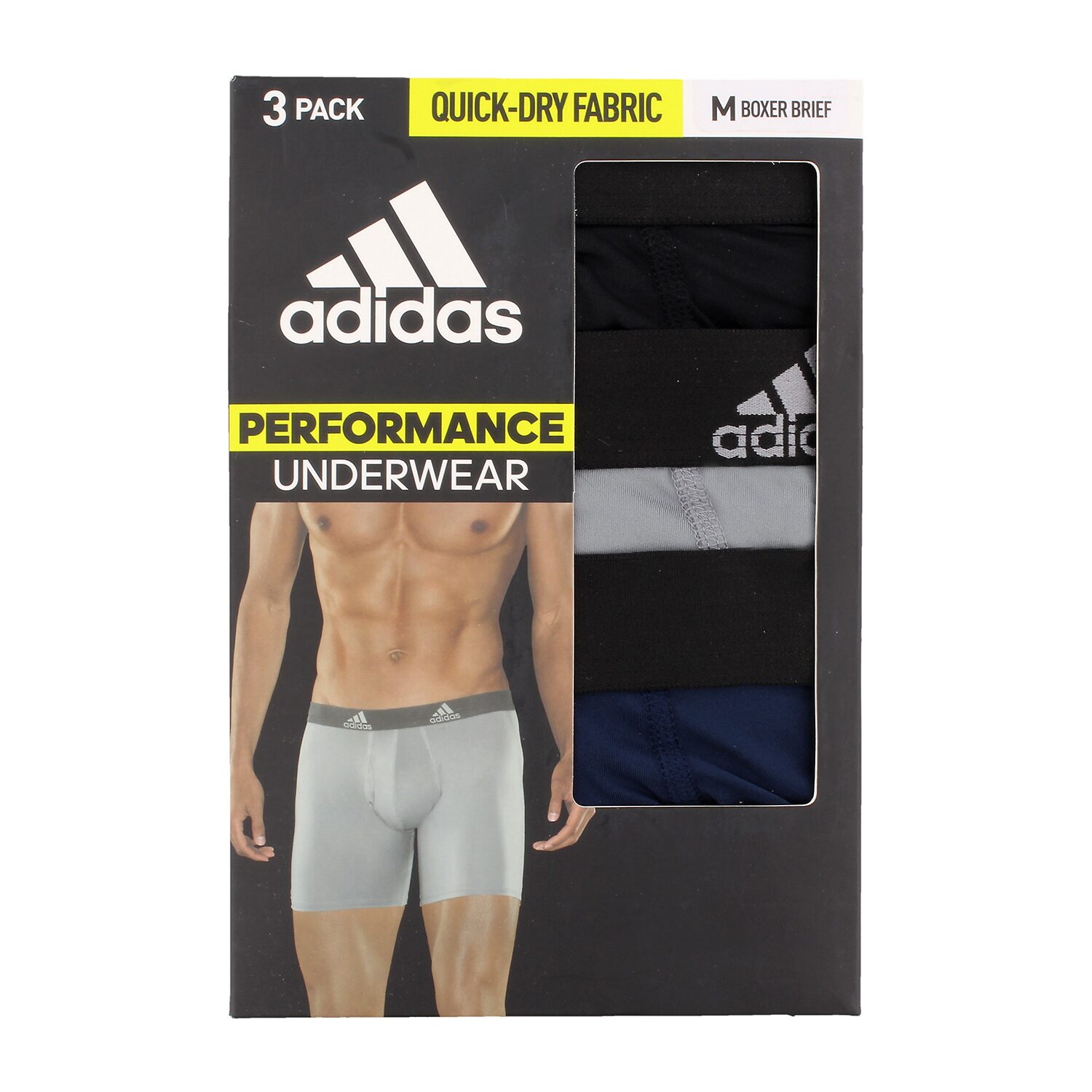 adidas Performance Mens 3 Pack Boxer Briefs 5152378a