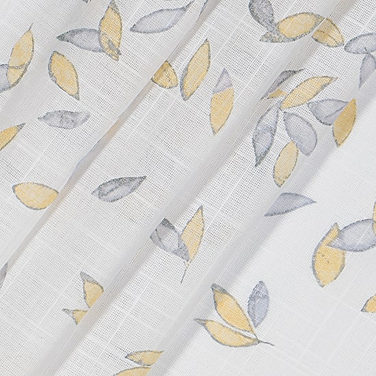 Fieldcrest Arden Floral Flutter Cotton Grommet Top Sheer Single Curtain Panel