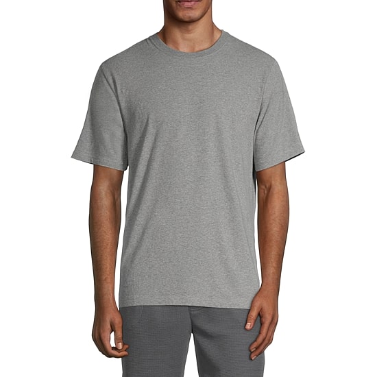 Stafford Super Soft Mens Crew Neck Short Sleeve Big and Tall Pajama Top
