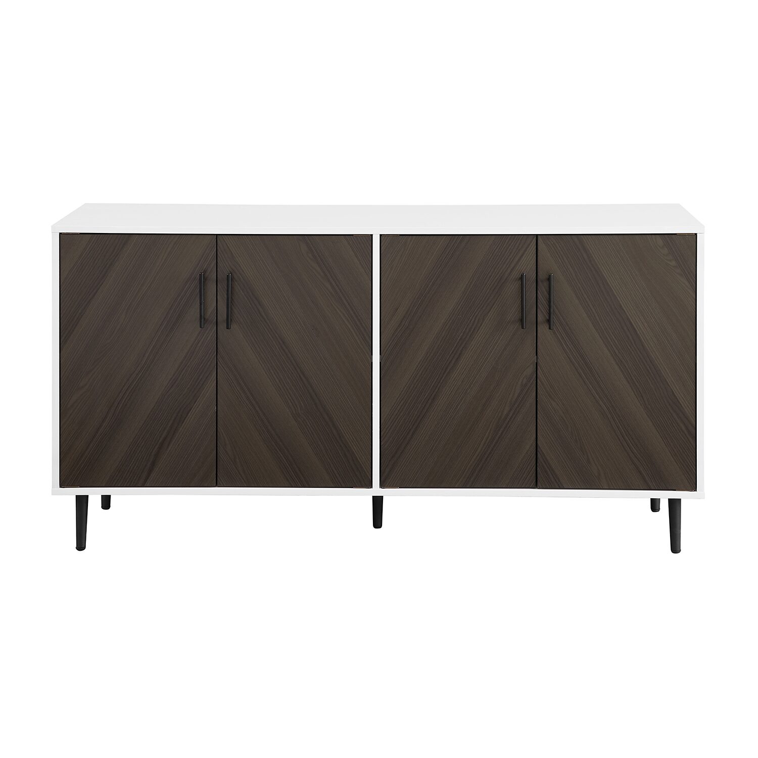 Mcm Faux Bookmatch Tv Stand