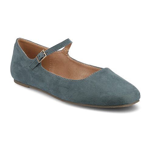 Journee Collection Carrie-Wd Womens Square Mary Jane Shoes Wide Width, 11 Wide, Blue