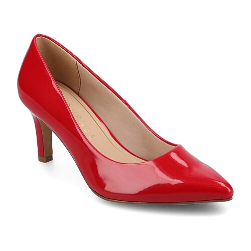 Journee Collection Scylee Womens Pointed Stiletto Heel Pumps, 7 Wide, Red