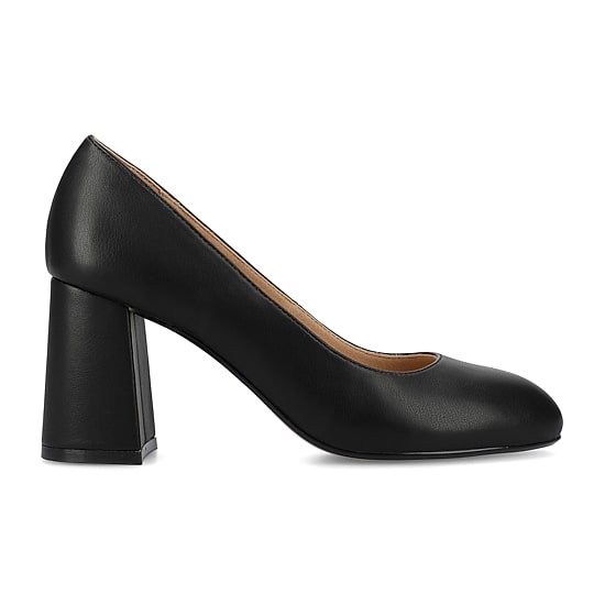 Journee Collection Seraphina Womens Round Closed Toe Block Heel Pumps
