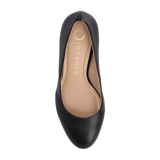 Journee Collection Seraphina Womens Round Closed Toe Block Heel Pumps