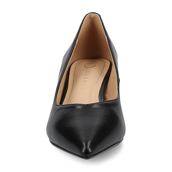 Journee Collection Pammie Womens Pointed Closed Toe Kitten Heel Pumps