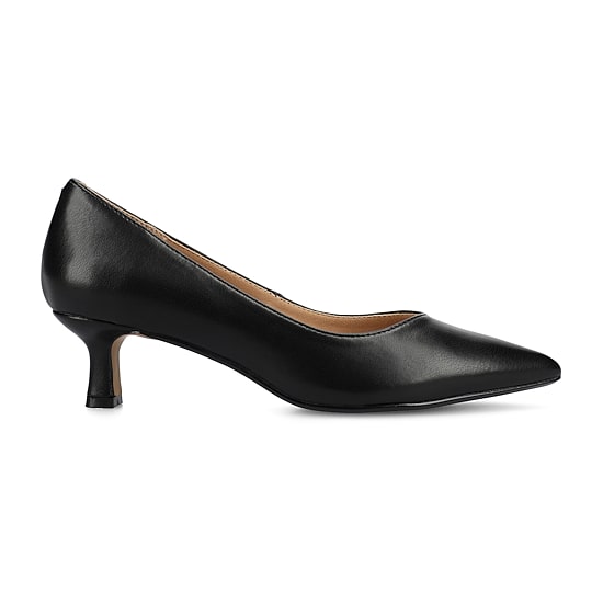 Journee Collection Pammie Womens Pointed Closed Toe Kitten Heel Pumps
