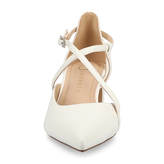 Journee Collection Galvinn Womens Pointed Closed Toe Flat Heel Pumps