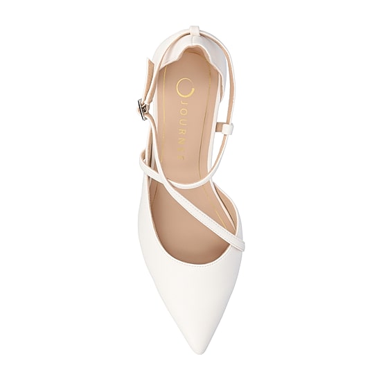 Journee Collection Galvinn Womens Pointed Closed Toe Flat Heel Pumps