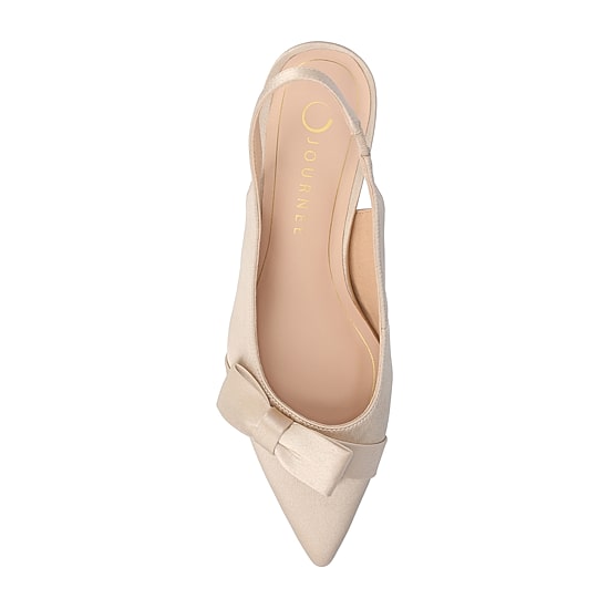 Journee Collection Paloma Womens Pointed Closed Toe Kitten Heel Pumps