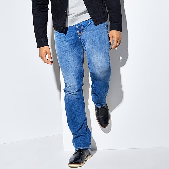 Arizona 360 Advance Flex Denim Mens Straight Leg Bootcut Jean 28” – 29” Inseams