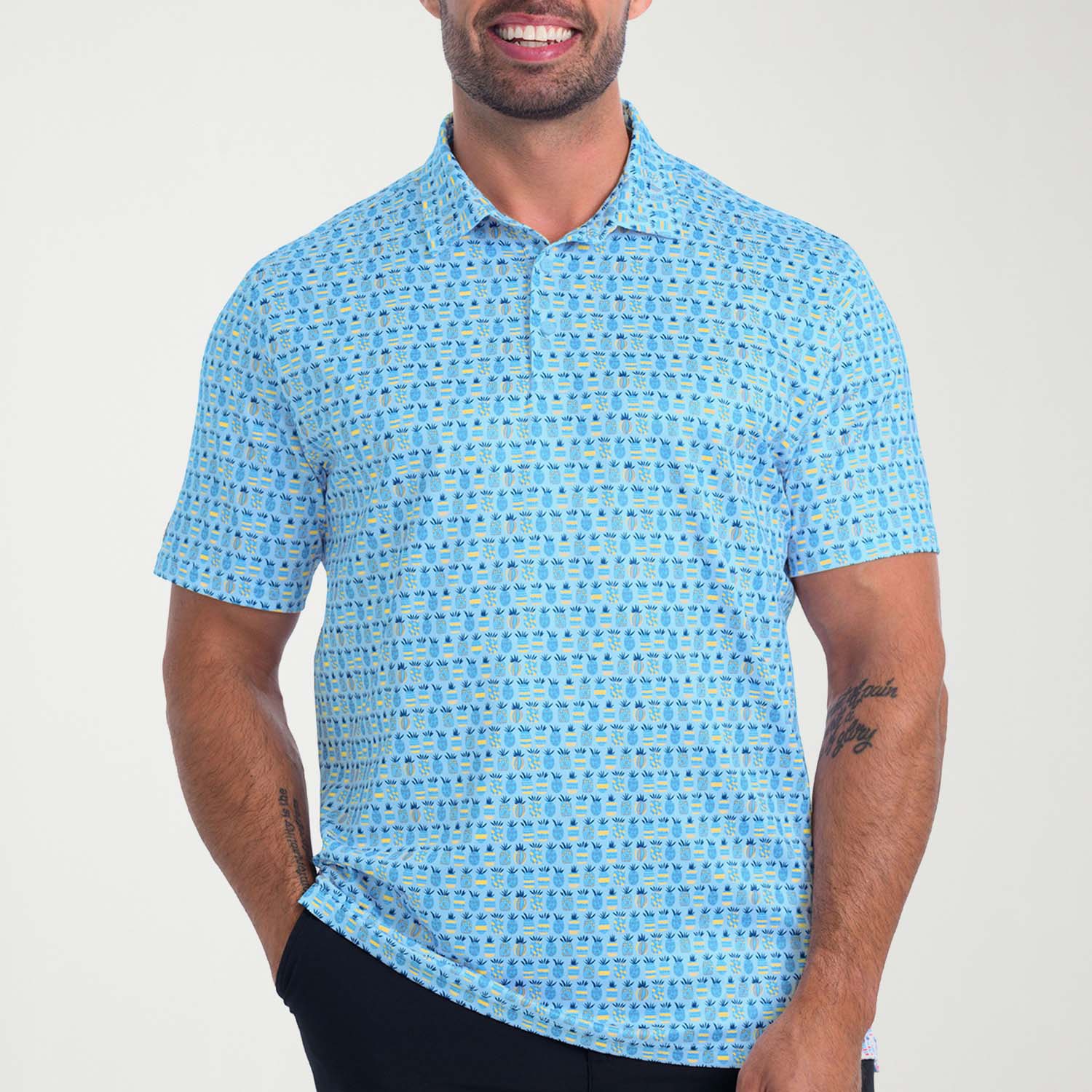 Antigua Mens Regular Fit Short Sleeve Polo Shirt