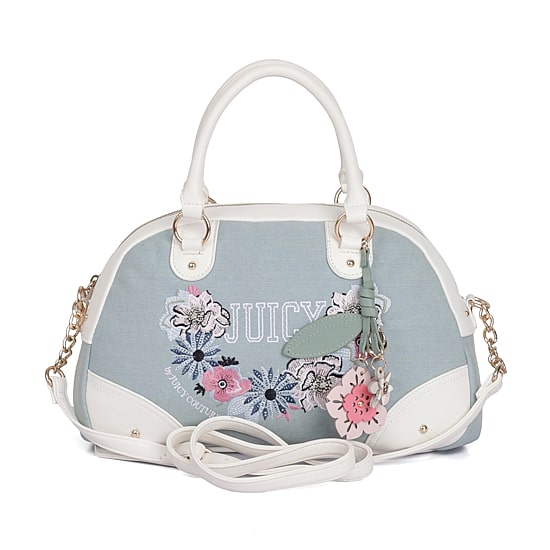 Juicy By Juicy Women's Couture Retro Bloom Satchel (Denim)