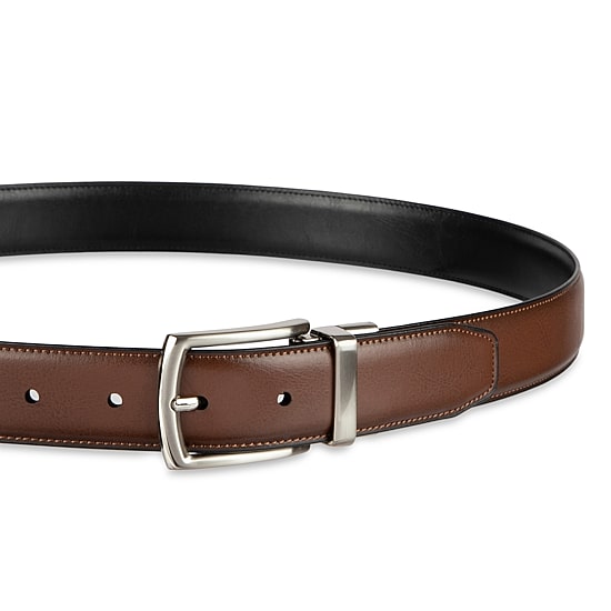 Haggar Leather 32mm Dress Mens Belt