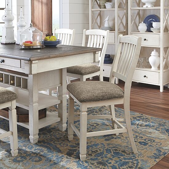 Signature Design by Ashley® Roanoke 7-Piece Counter Height Rectangular Dining