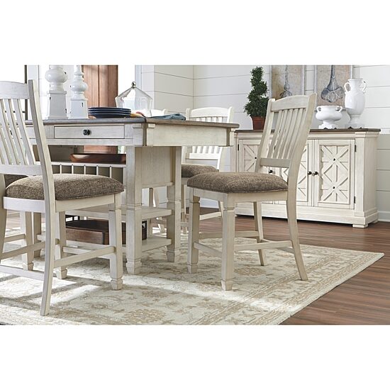 Signature Design by Ashley® Roanoke 5-Piece Counter Height Rectangular Dining