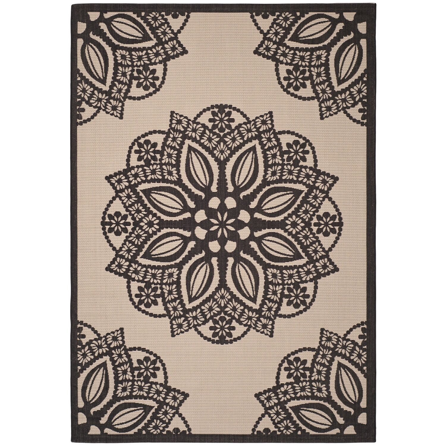 Safavieh Courtyard Collection Kimberly Oriental Indoor/Outdoor Area Rug