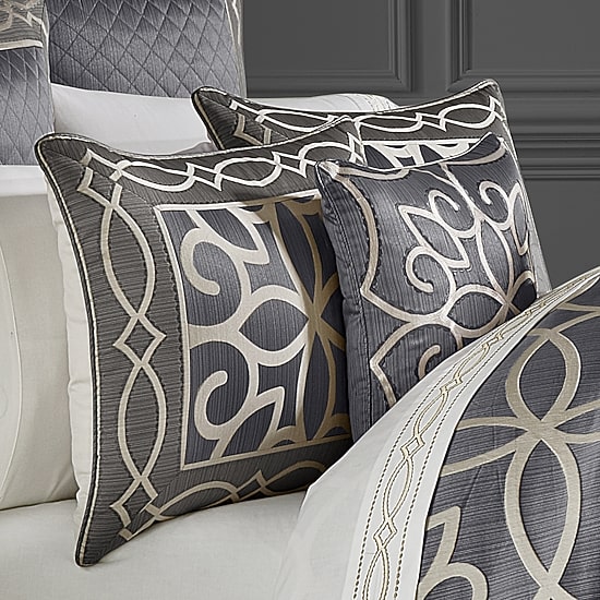 Queen Street Darwin Charcoal 4-pc. Jacquard Extra Weight Comforter Set
