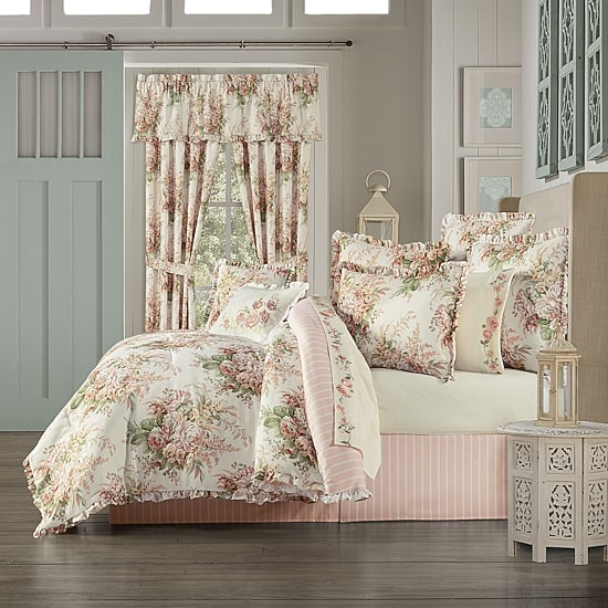 Royal Court Estelle 4-pc. Floral Extra Weight Comforter Set