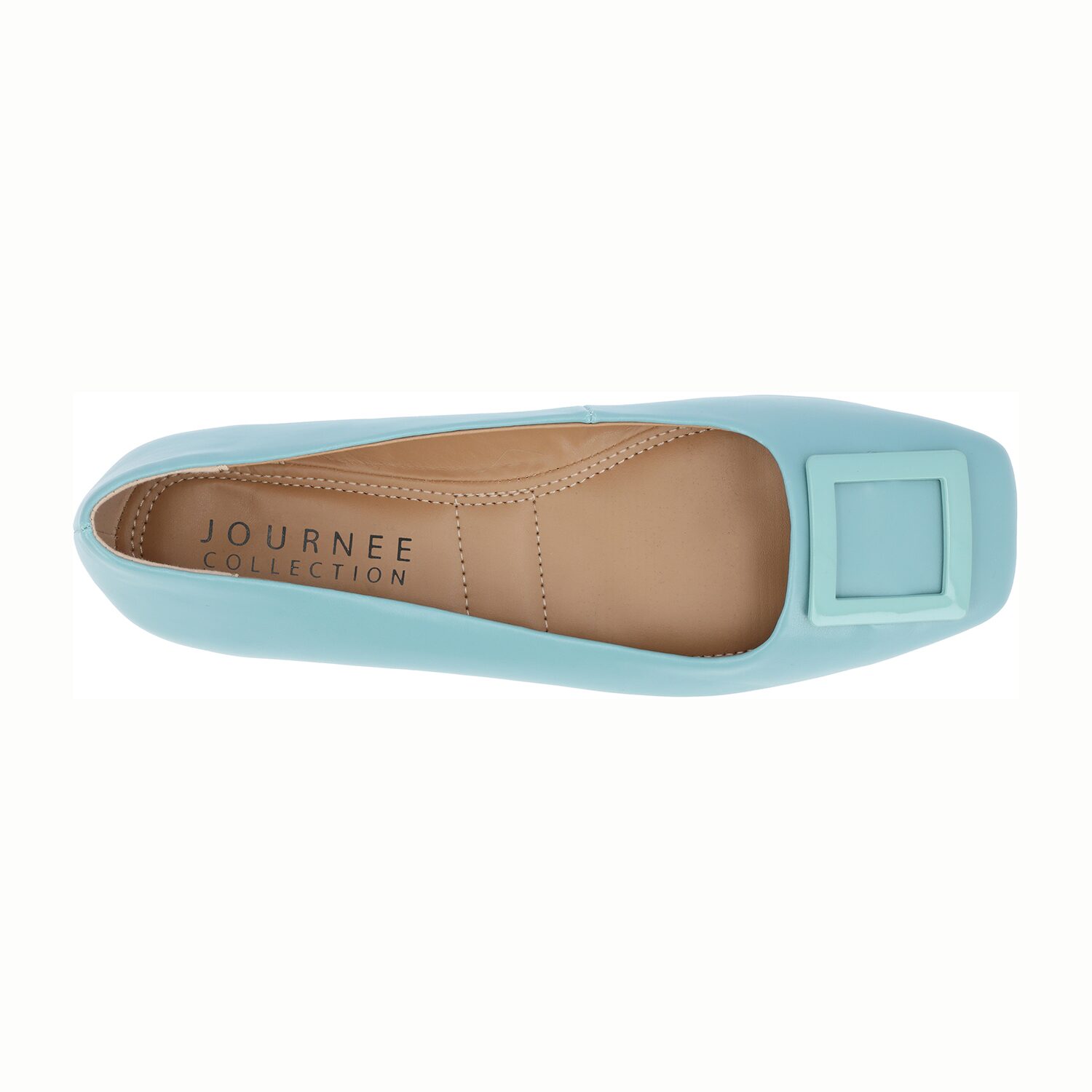 Journee Collection Zimia Womens Square Closed Toe Ballet Flats
