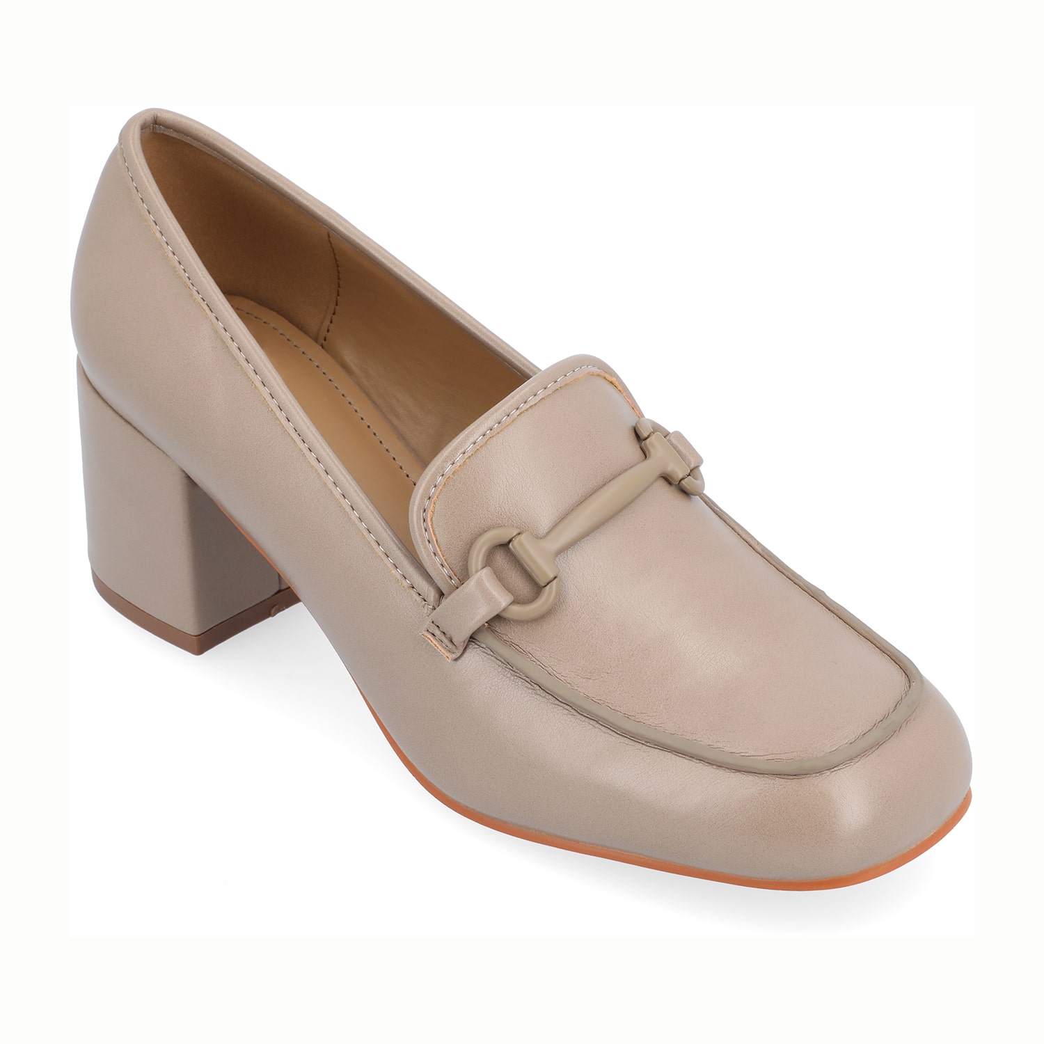 Journee Collection Nysaa Womens Square Closed Toe Block Heel Pumps