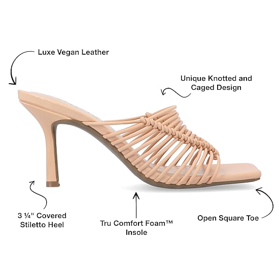 Journee Collection Womens Saskia Heeled Sandals