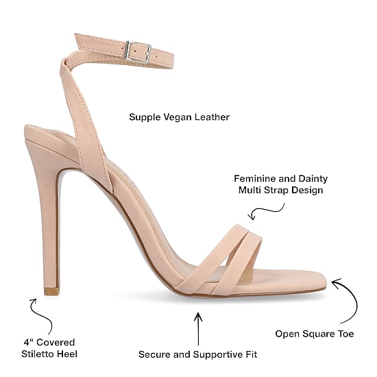 Journee Collection Womens Yevva Heeled Sandals