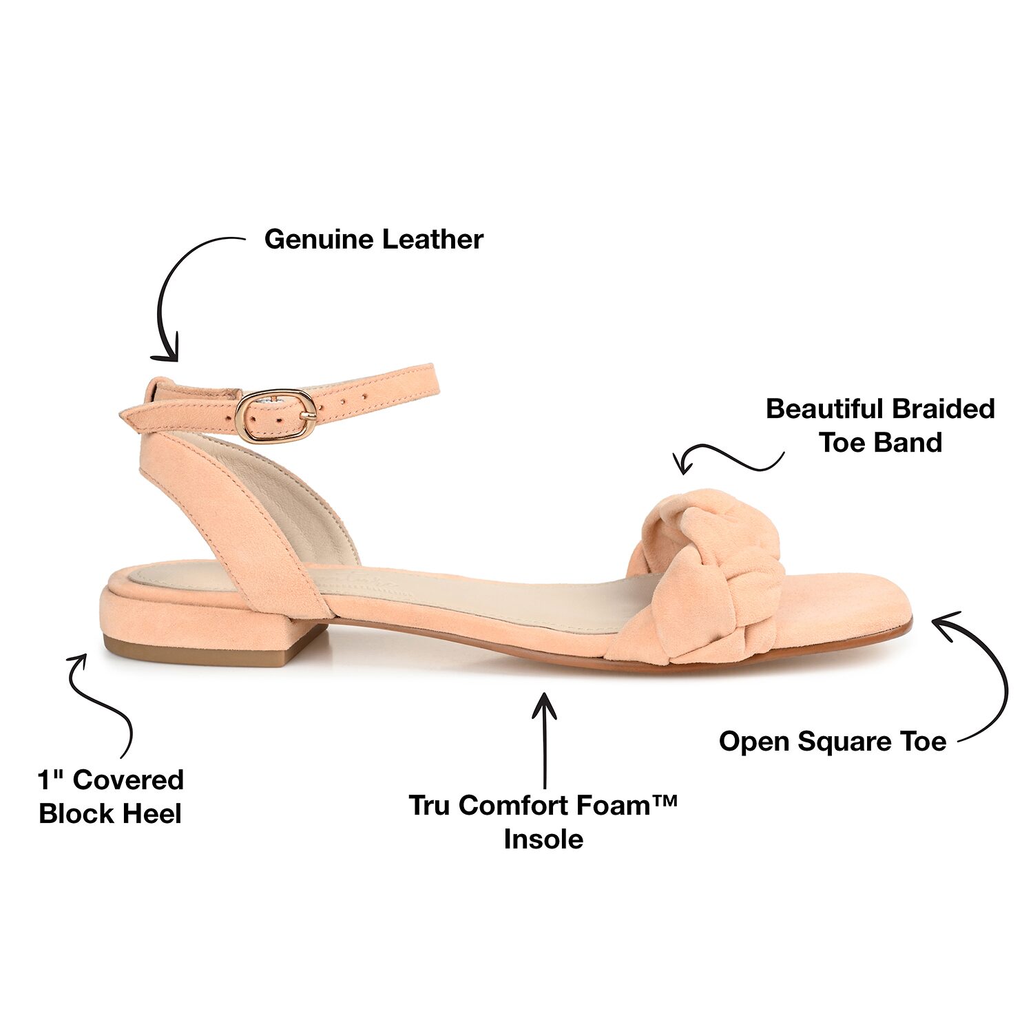Journee Signature Womens Sellma Strap Sandals