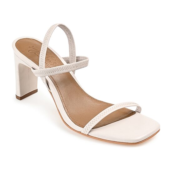 Journee Signature Lenonn Womens Square Open Toe Block Heel Pumps