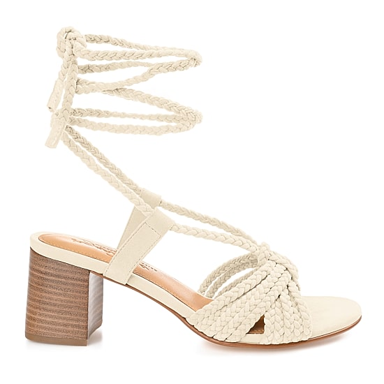 Journee Signature Railee Womens Round Open Toe Stacked Heel Pumps